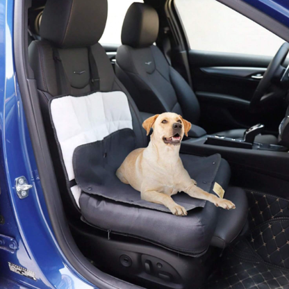 Car Seat Bed Waterproof Pet Cushion Mat with Removable Cover and Safety Belt