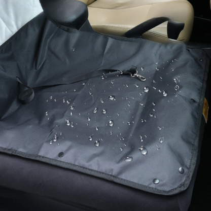 Car Seat Bed Waterproof Pet Cushion Mat with Removable Cover and Safety Belt