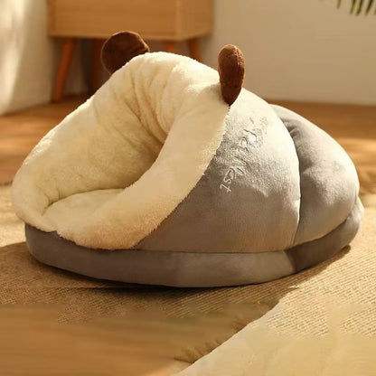Foldable Slipper Shaped Pet Bed House for Cats and Dogs